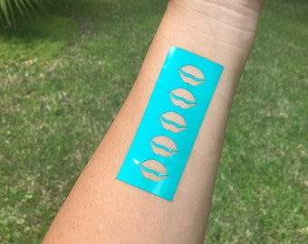 Lip Shape Makeup Swatch Stencil Stickers Perfect for Lipsense