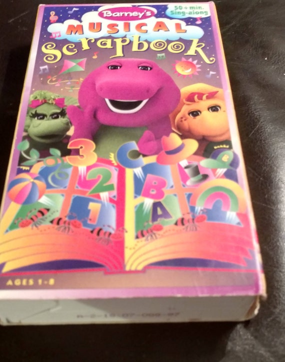 Barney's Musically Scrapbook VHS Tape. Barney The Dinosaur