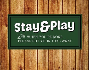 Playroom rules | Etsy