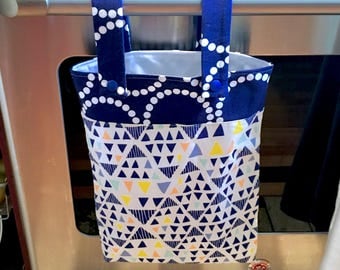 Hanging Kitchen Wet Bag - Laundry Bag - Unpaper Towel Bag - Car Trash Bag - Blue Mojave
