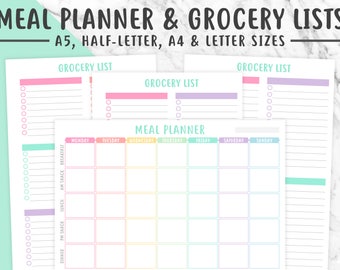meal planning and grocery list