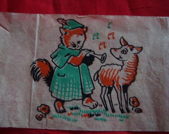 application with transfer on fabric instant vintage