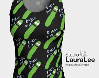 Pickle Rick Tank Top • Rick and Morty • Fun Top • Rick and Morty Clothing • Pickle Tank • TV Show • Adult Swim