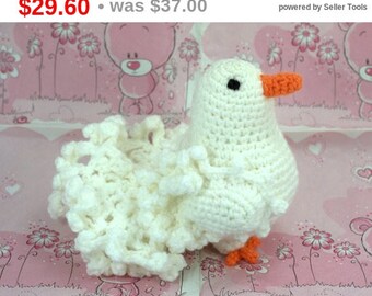 Baby toys Unique new baby gift Educational toys Eco friendly Natural toys Toddler toys Soft toys Stuffed animal Forest animals White dove