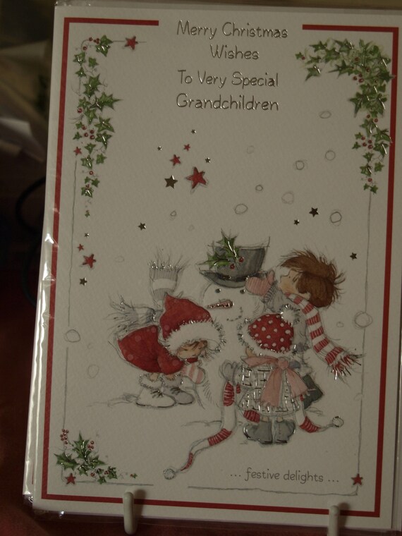 Merry Christmas To Very Special Grandchildren Christmas Card