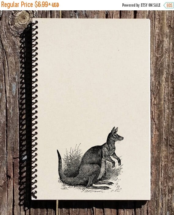 SALE Kangaroo Journal Kangaroo Notebook Outback