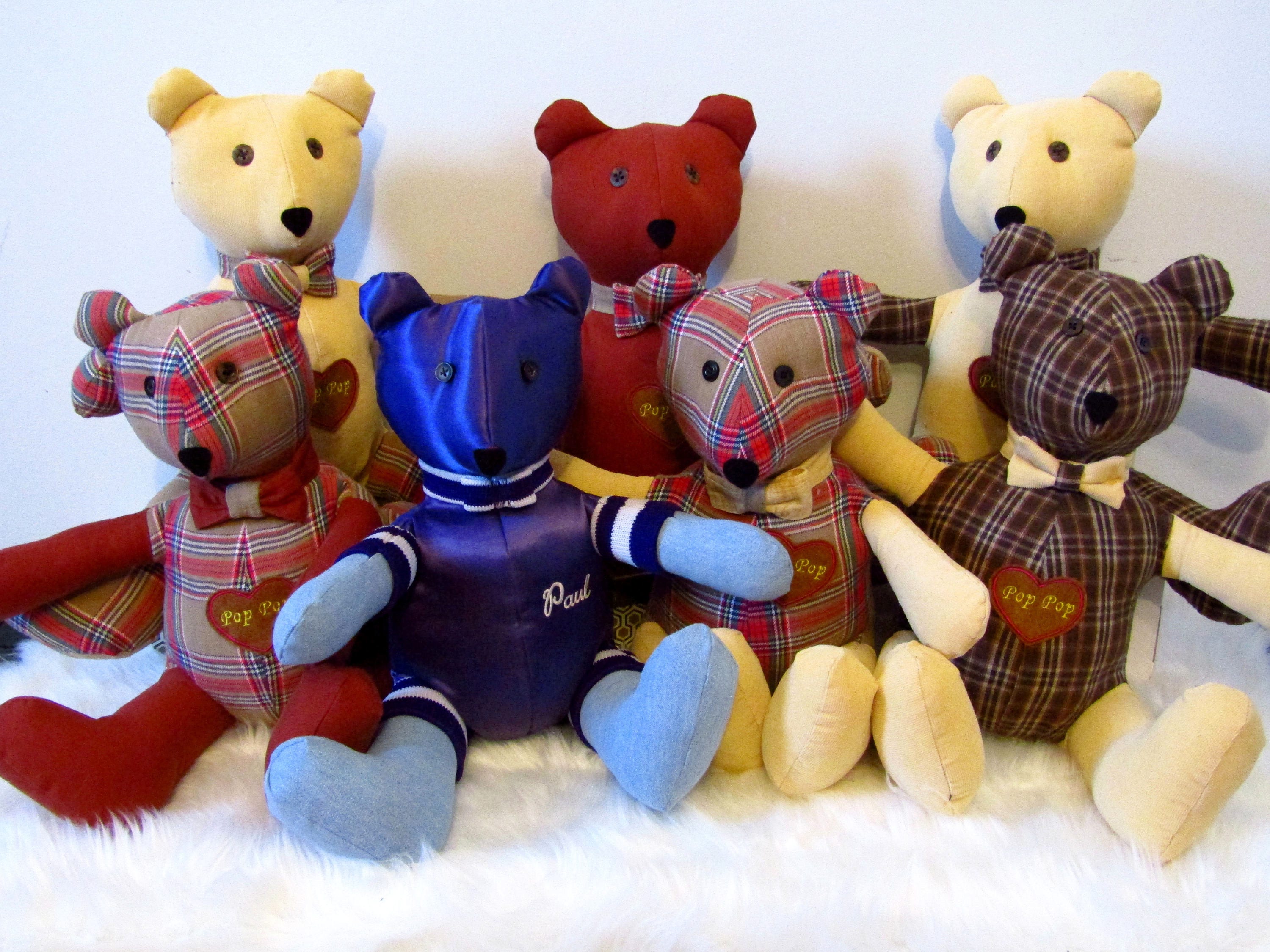 Memory / Rememberance bear keepsake personalized