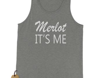 Merlot, It's Me Wine Jersey Tank Top for Men