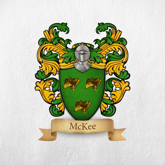 McKee Irish Family Crest Print