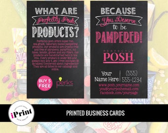 Perfectly Posh Business Card • Perfectly Posh Marketing Materials • Perfectly Posh Consultant Tools • PP-BC002