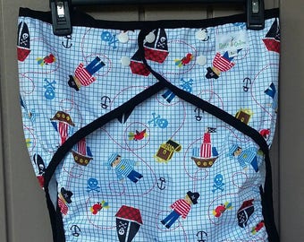 Adult Snap Diaper Cover Patterned