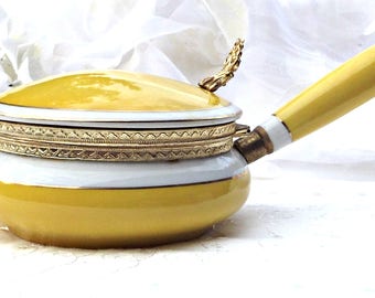 Porcelain Silent Butler, Crumb Catcher, Vintage Dining, Crumb Collector Ceramic Butler