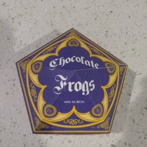 Harry Potter Party Printable Chocolate Frog Box Template