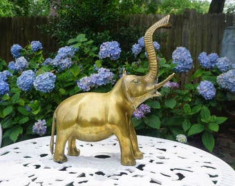 Vintage Brass Elephant