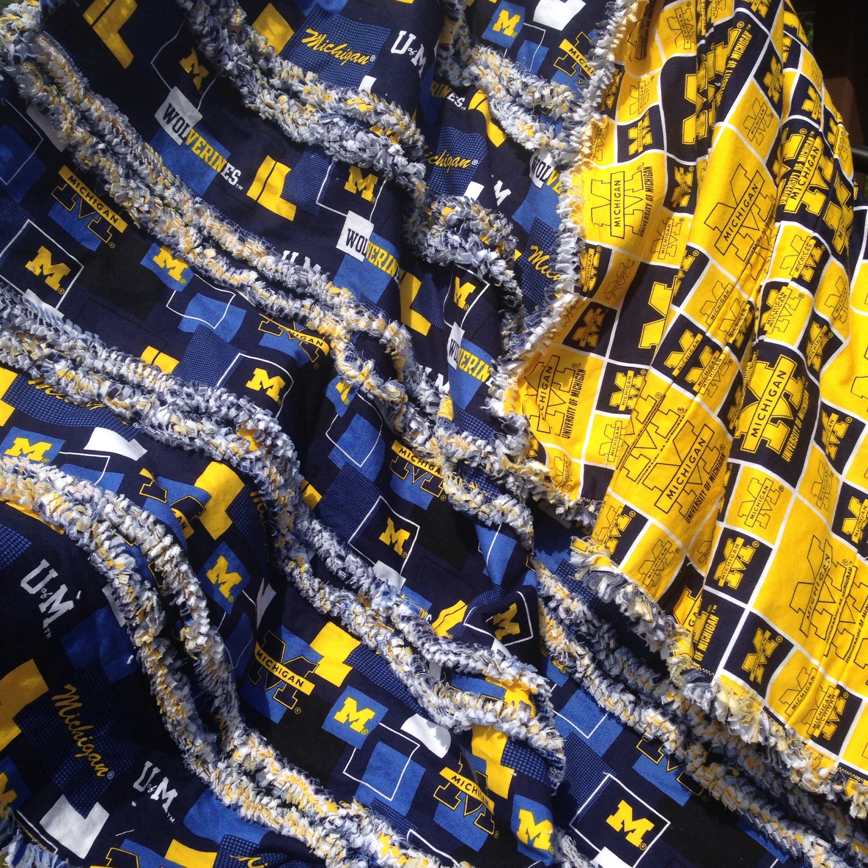 university-of-michigan-wolverines-rag-quilt-throw-handmade