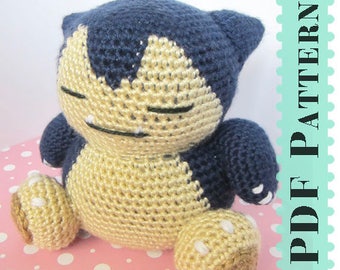 Snorlax Amigurumi Crochet Tutorial Companion Pattern