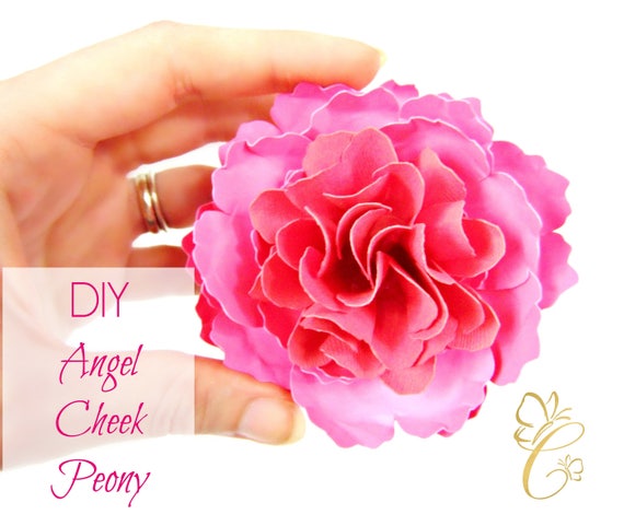 Download Angel Cheek Peony Paper Flower Templates, DIY Paper Flower Kit, SVG Cut Files, Printable PDF ...
