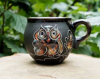 Ceramic-mug-Owl-Stoneware-mug-Tea-cup-Forest-mug-Drink-me-Pottery-mug-Cute-mugs-One-of-a-kind-Gift-under-20-Love-gift-idea-for-her-birthday