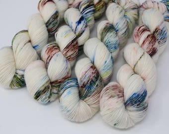 Stepping Stones, fingering weight, hand dyed yarn, indie dyed, superwash wool, merino wool, sock yarn, hand painted, yarn