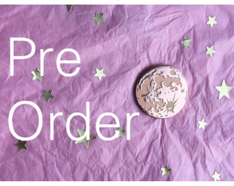 Harvest moon pin - moon pin - rose gold pin - moon jewellery - enamel pin - pin flair - lapel pin - pin game