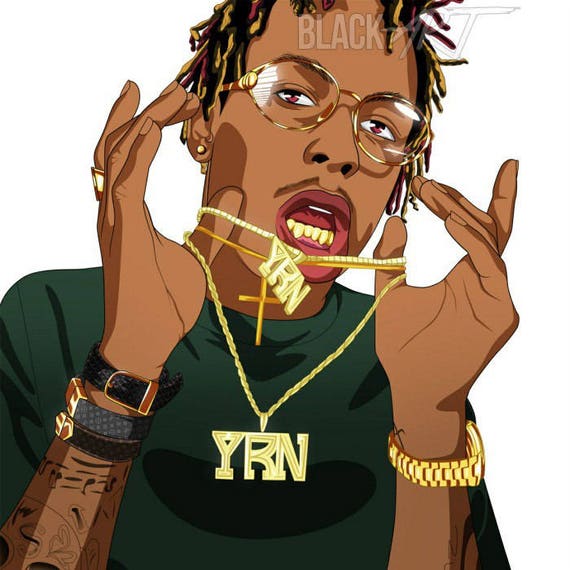 Items similar to Playboi Carti original canvas on pine ...