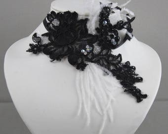 Black Lace Black Lace wedding necklace