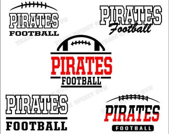 Pirates Football Bundle Download Files - SVG, DXF, EPS, Silhouette Studio, Vinyl Files, Digital Cut Files - Use with Cricut and Silhouette