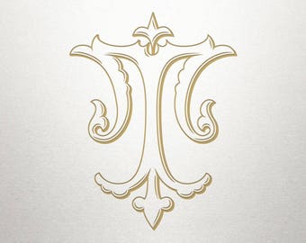 Single Vintage Letter - T - Vintage Letter - Digital