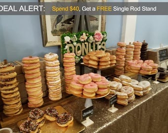 Donut Display Stand Holds 10-50 Donuts - Create Your Own Amazing Donut Bar