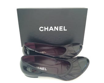 Chanel Black Ballerina Flats 39 size