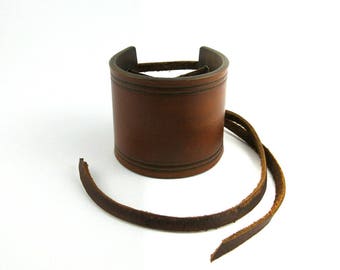 Leather Cuff Bracelet/Leather Accessories/Leather Jewelry/Leather Boho Bracelet/Leather Armor/Leather Bracers/Viking/Pirate/Gypsy/Handmade