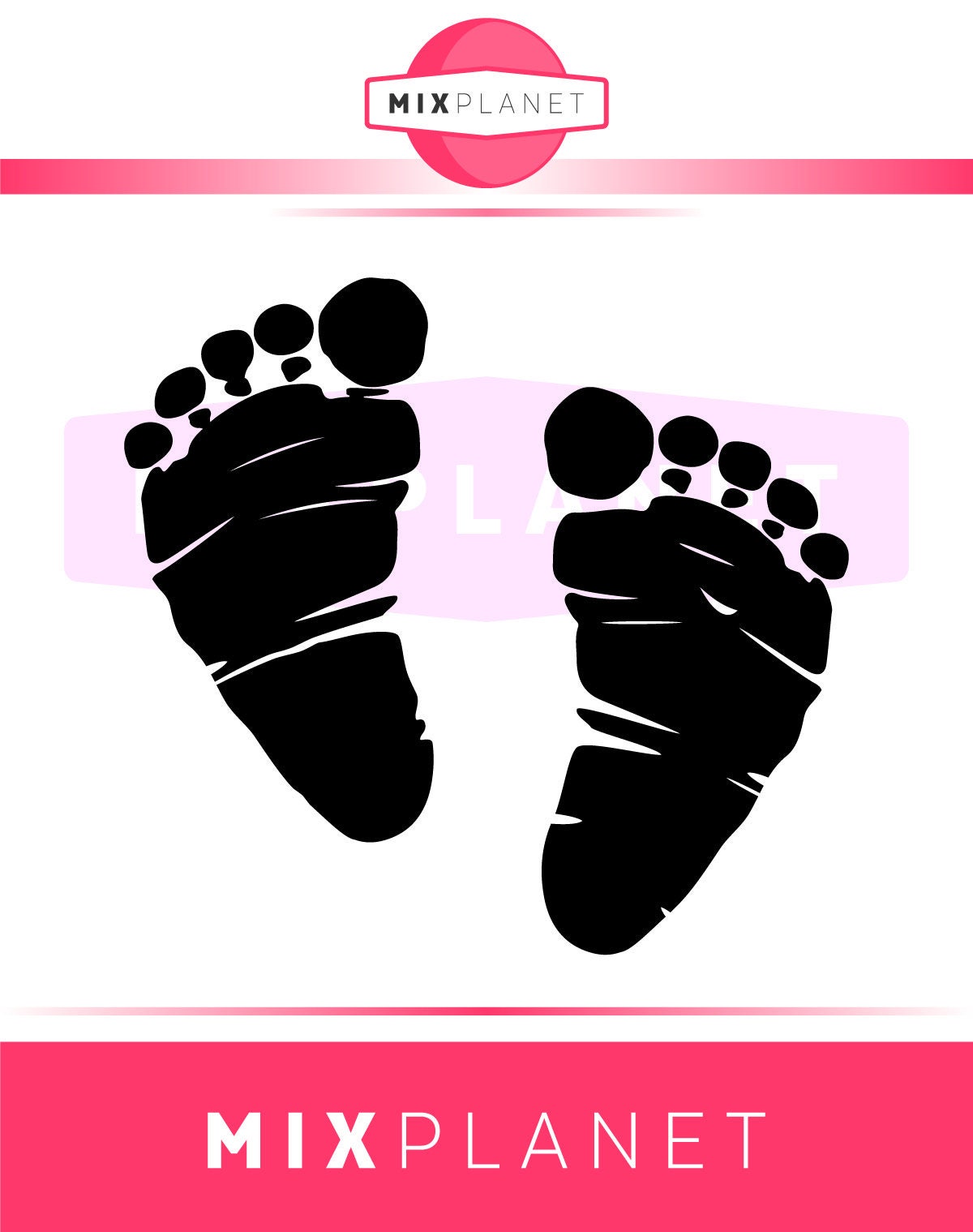 Download Baby Footprint SVG Cut Files, Baby Footprint DXF Cutting ...