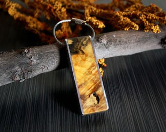 10 year anniversary - Buckeye Burl and Aluminum, 10th anniversary gift for him, ten year anniversary gift, 10 year anniversary gift for men