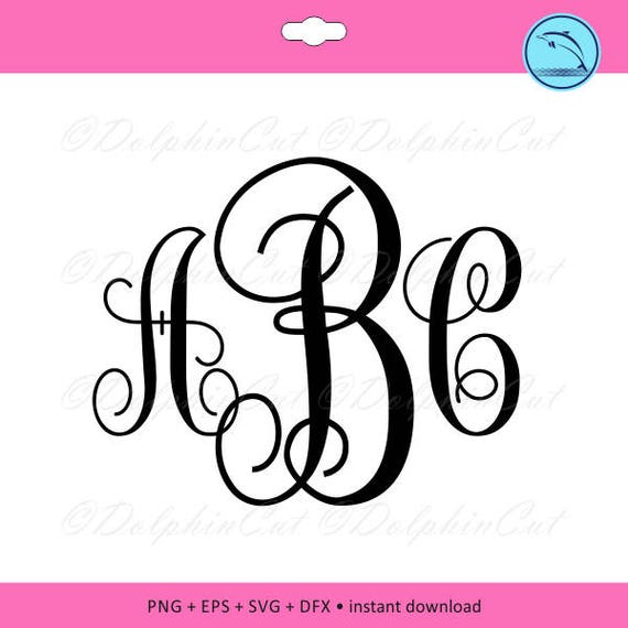 Download Monogram Font Alphabet, silhouette for cutting ...