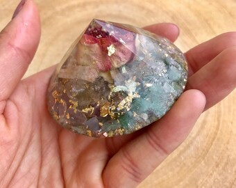Infinite Rose Diamond Orgone Orgonite ® Flower For Love & Abundance