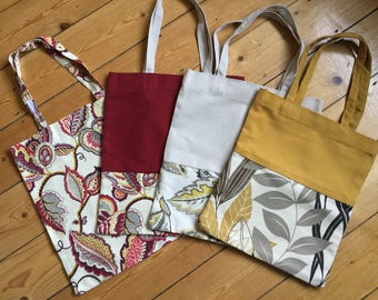 Cotton canvas Tote Bag, Shopper Bag, Yoga Bag, Shoulder Bag