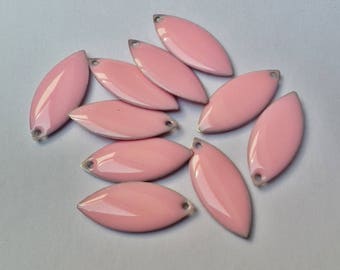 Shuttles resin epoxy 23 x 10 mm pink x 10