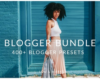 400+ Blogger Lightroom Preset Collection for Fashion, Portraits, Products, Food, and Modern Photography by Lou & Marks