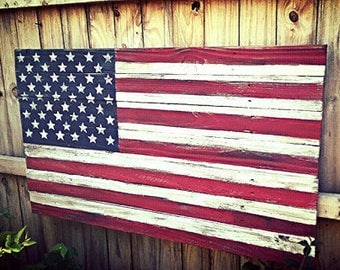 American Flag, Wood American Flag, Rustic American Flag, Wooden American Flag, American Flag, Rustic Wood Flag, Barn wood flag, Gift