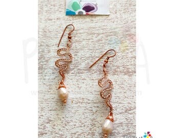 Snake earrings