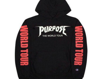 Justin Bieber Purpose Tour Merch Champion Premium Hoodie Sweatshirt