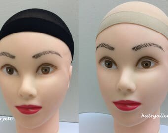 3 pcs 6 pcs 12 pcs Wig Cap Wig Liner Wig Stocking Cap Black Neutral/Beige Nylon Stretch ship from USA
