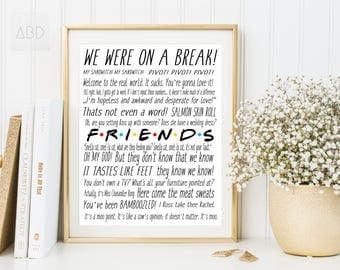 Friends tv show print, Friends tv show, F.R.I.E.N.D.S, central perk friends, central perk, Friends tv show gifts, friends quotes, DOWNLOAD