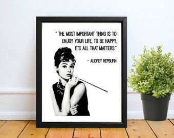 Audrey hepburn decor | Etsy