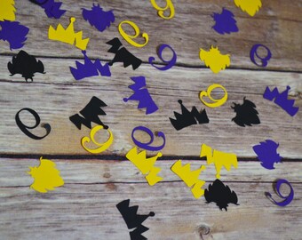 Descendants Confetti, Descendants party, descendants birthday party, descendants centerpiece descendants cake topper descendants decorations
