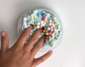8oz Cotton Candy Crunch Slime