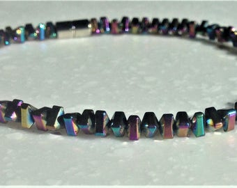 Natural Rainbow Hematite Anklet / Bracelet
