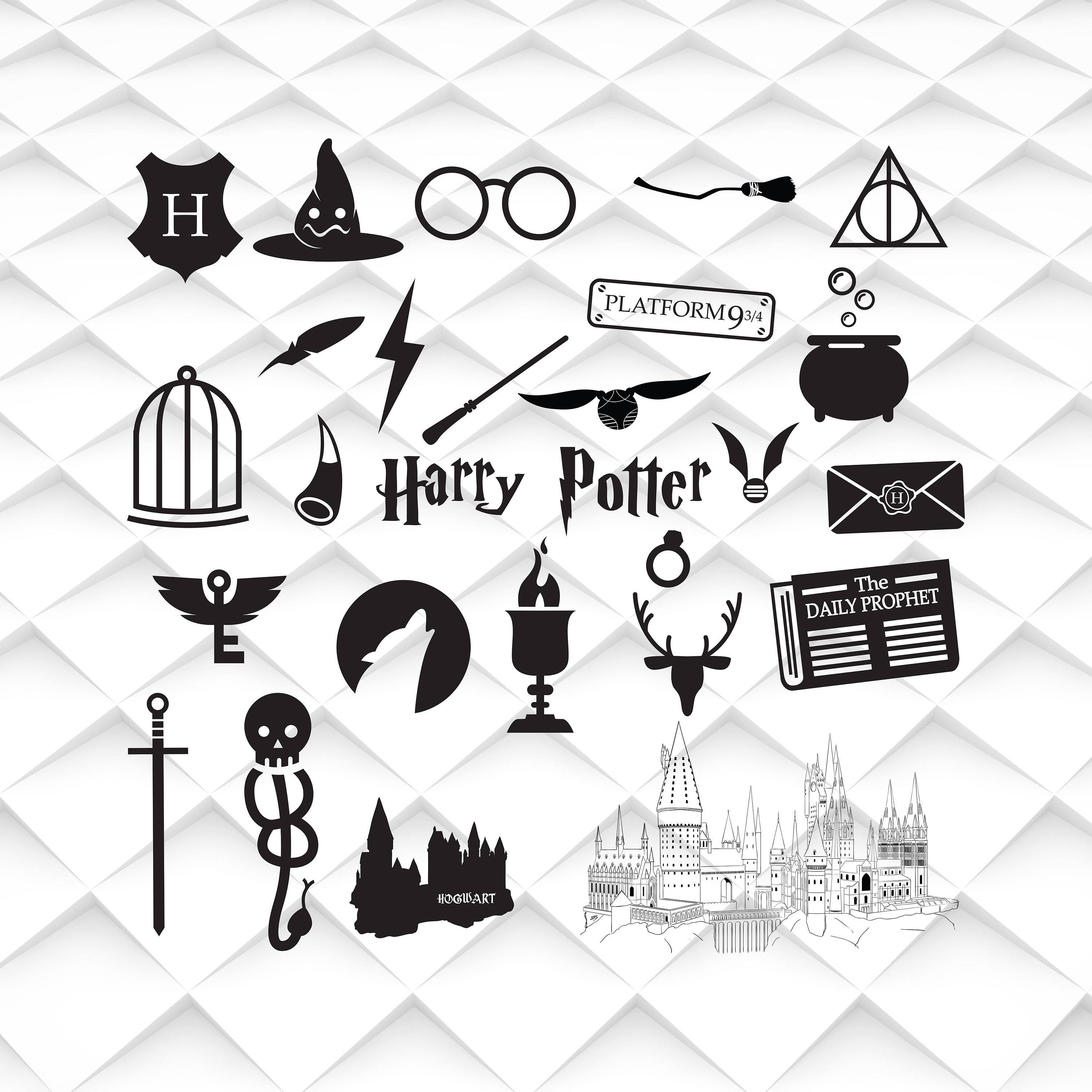 Harry Potter svg,jpg,eps,psd,ai for Design/Print/ Silhouette Cameo ...