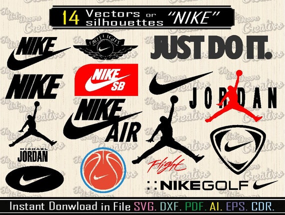 Nike Logo Vector svg dxf cut Nike Svg Vector design logo