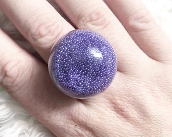 Caviar purple bubble ring
